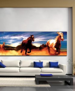 obraz konie na pustyni