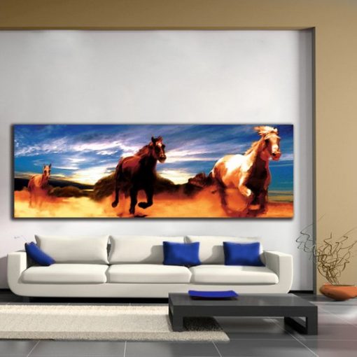 obraz konie na pustyni