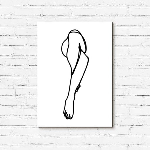 Obraz szkic nóg kobiety