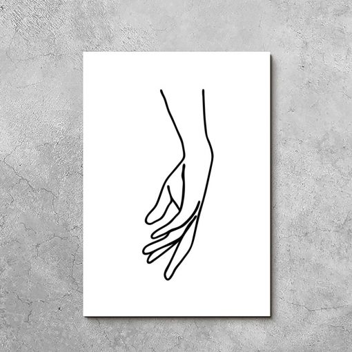 Obraz kobieca dłoń
