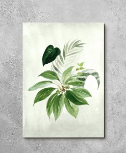 Obraz zielone liście