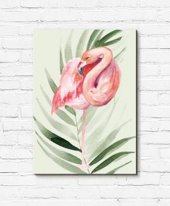 Obraz z motywem flaminga