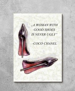 Obraz z cytatem Coco Chanel
