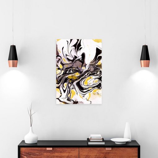 Pionowy obraz z abstrakcją do dekoracji sciany w salonie