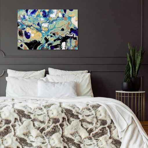 Abstrakcyjny obraz do dekoracji sypialni