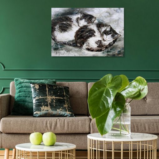 Wydruk obrazu z motywem dwóch kotków