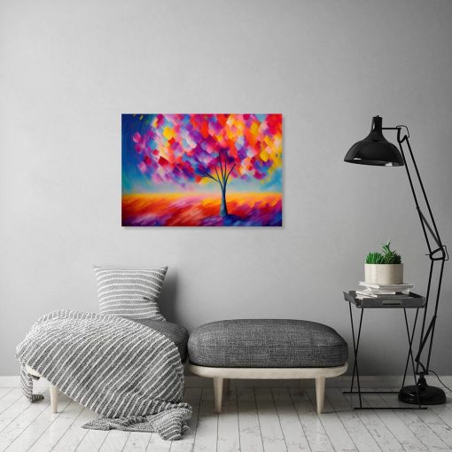 Obraz- kolorowe drzewo