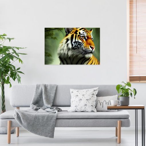 Sztuka na ścianę: Tygrys w Dżungli - Moc Przyrody i Piękno Zwierzęcia